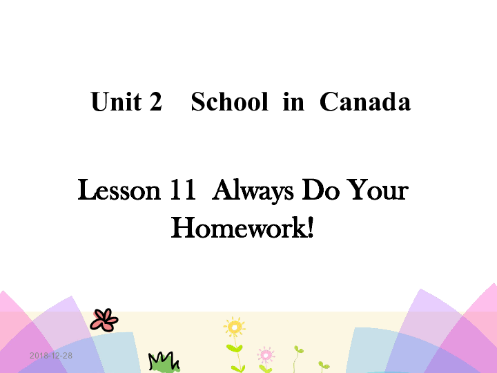 lesson11 always do your homework 课件共 23张ppt