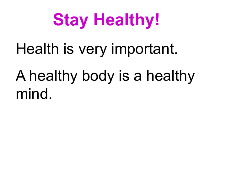 unit7sportsandgoodhealthlesson38stayhealthy课件21张ppt