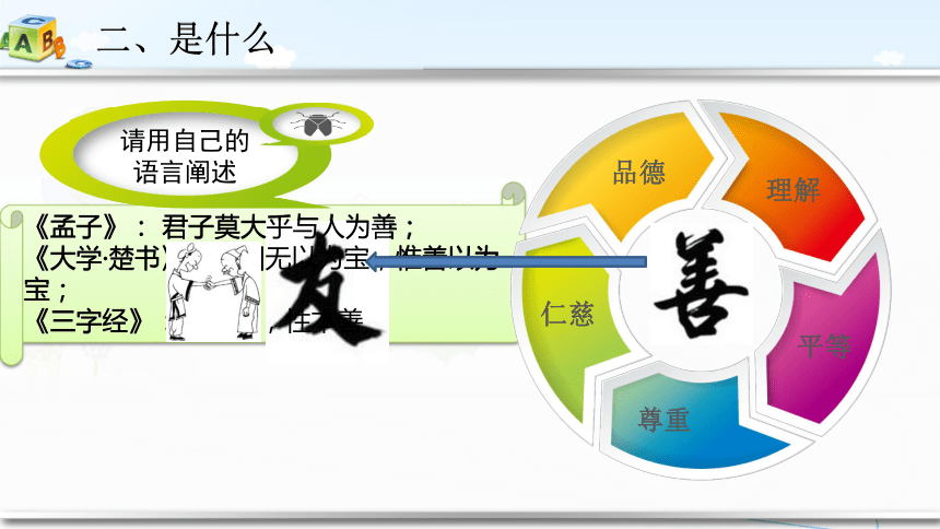 小学生主题班会课件友善11张ppt