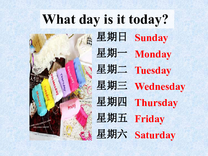 starter module 4 my everyday life unit 1 what day