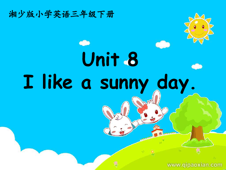 unit 8 i like a sunny day. 课件(22张ppt)