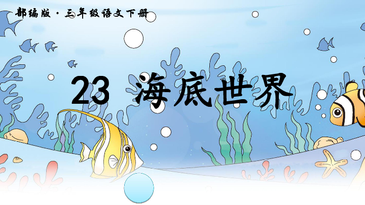 海底世界精品课件(60张ppt)