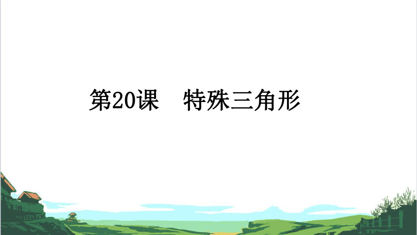 备战2021年九年级中考数学一轮复习 第20课 特殊三角形(全国通用)(39