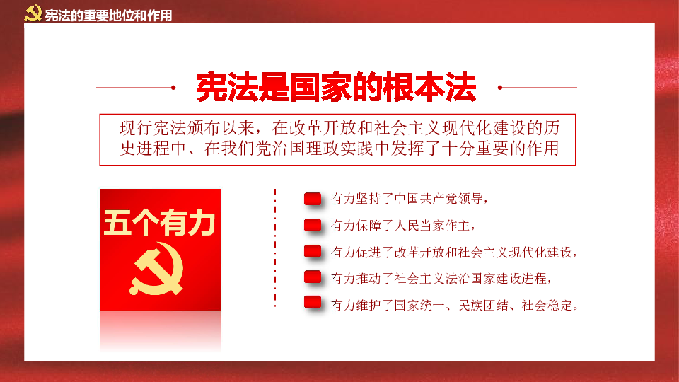 学习新宪法发展新时代课件共46张ppt