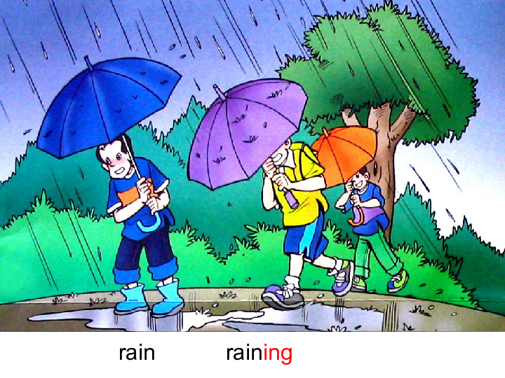 unit 6 it`s raining ![下学期]