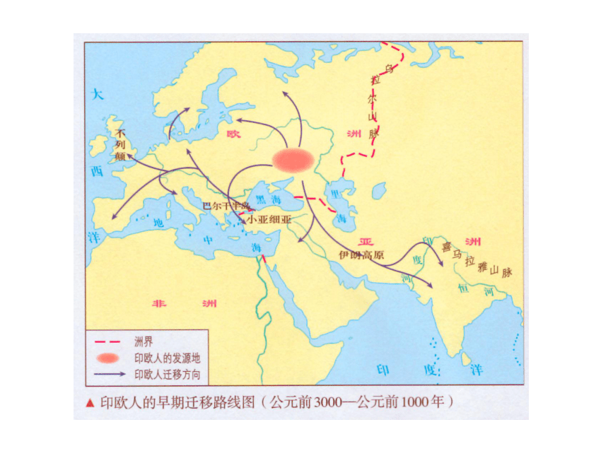 一份美国人研究出的世界人种基因图谱德国人第6课 古代人类的迁徙和