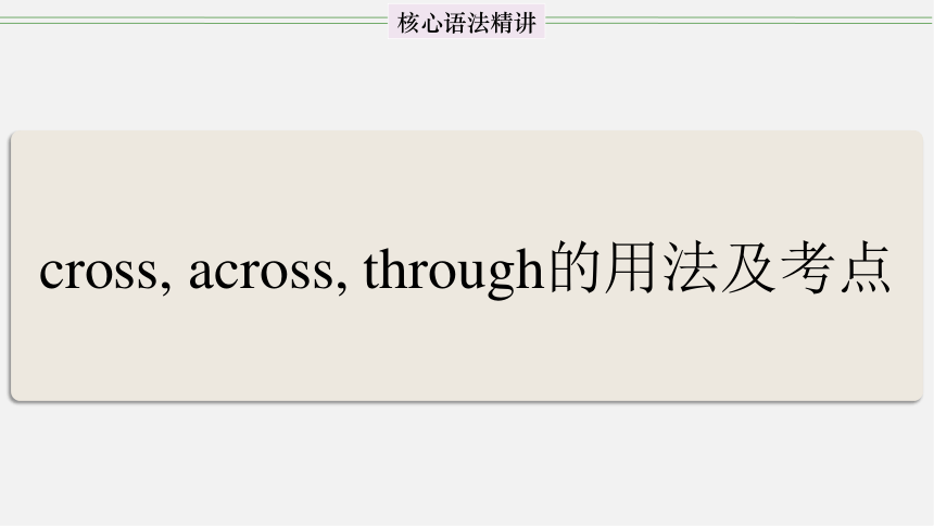 【初中英语核心知识点精讲精练】06 cross across through的用法