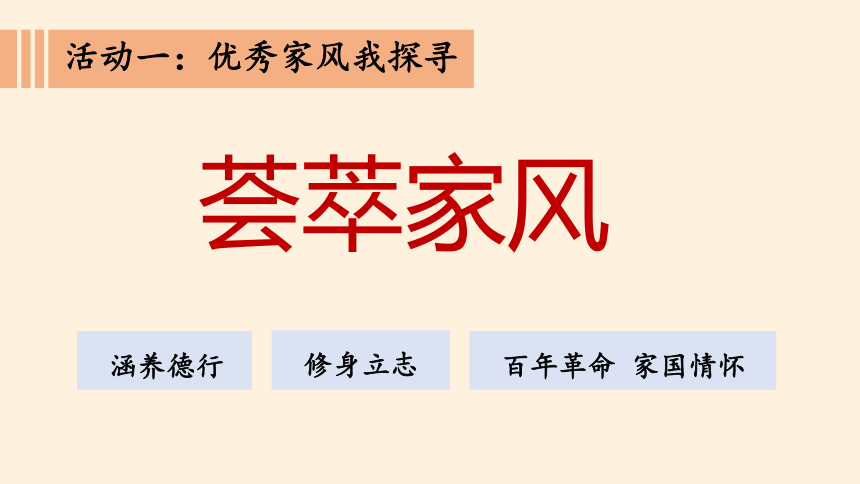 1.3弘扬优秀家风课件(24张ppt)
