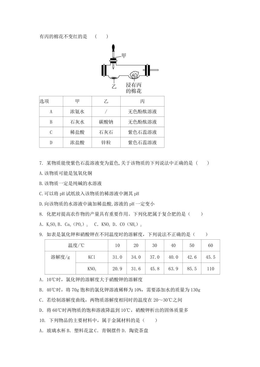 2021学年河南省安阳市北关区中考化学适应性试卷word版含答案