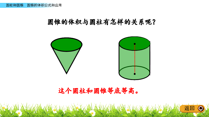 六年级下册数学课件25圆锥的体积公式和应用青岛版2014秋共14张ppt