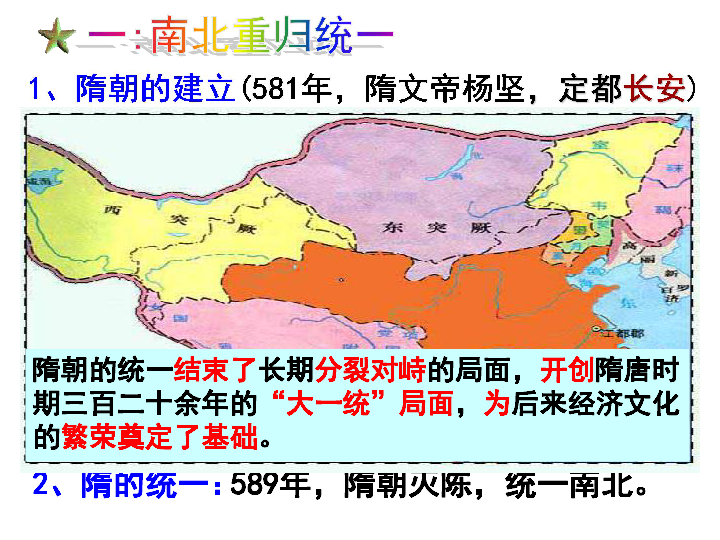 湖南省长沙市周南中学人教版七年级历史下册课件第1课繁盛一时的隋朝