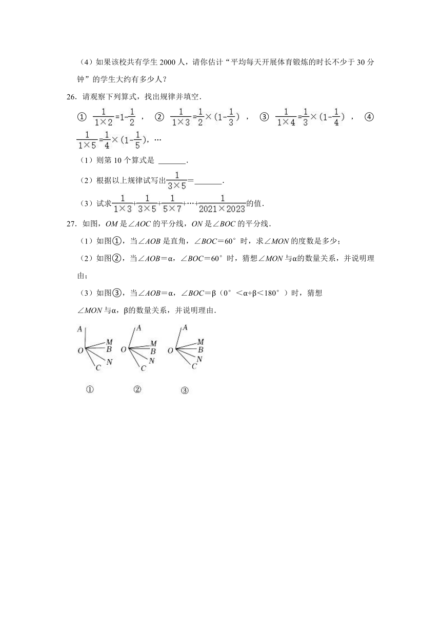 20212022学年山东省济南市济阳区七年级上期末数学试卷word解析版