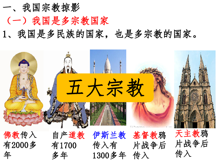 高中思想政治人教版政治生活我国的宗教政策课件29张