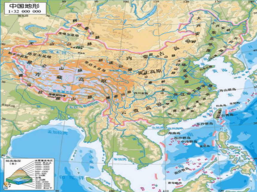 中国版七上地理31中国的地势与地形课件20张ppt