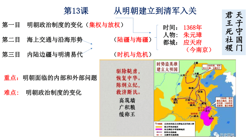 第13课从明朝建立到清军入关12张ppt