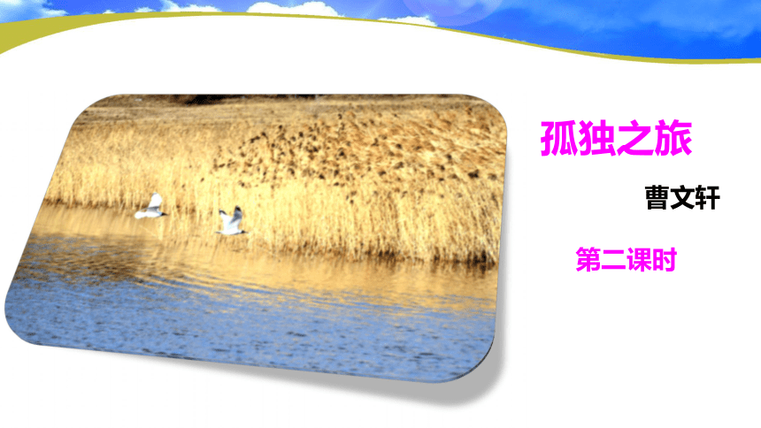 之旅曹文轩第二课时1,人物形象的把握2,探究主题,并理解"孤独"的含义3