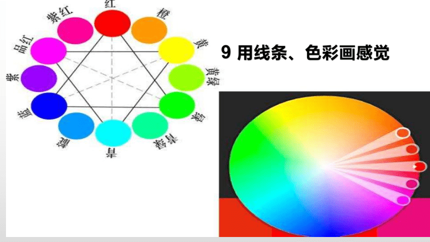 五年级下册美术课件-《9.用线条,色彩画感觉》岭南版