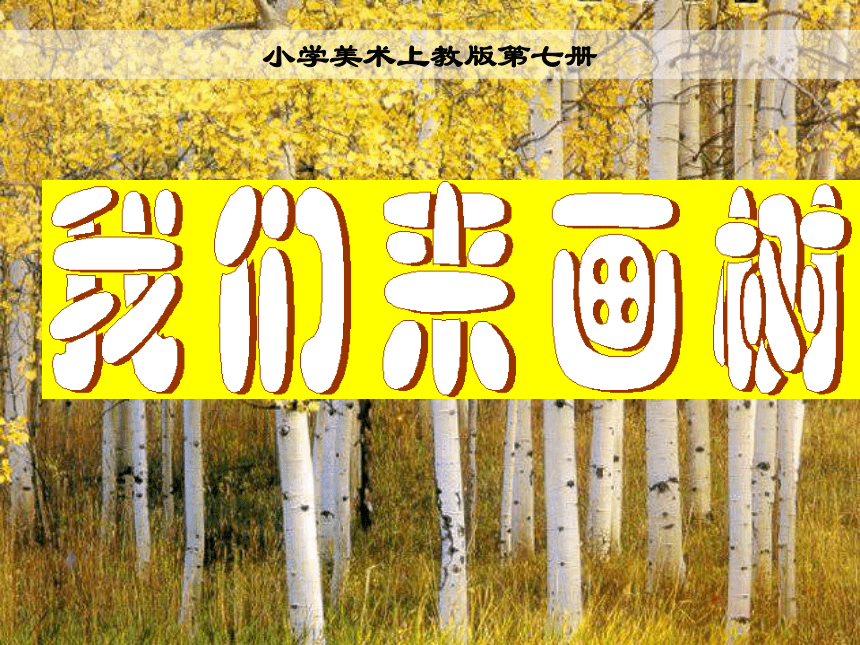 沪教版四年级上册美术第3课我们来画树课件10张ppt