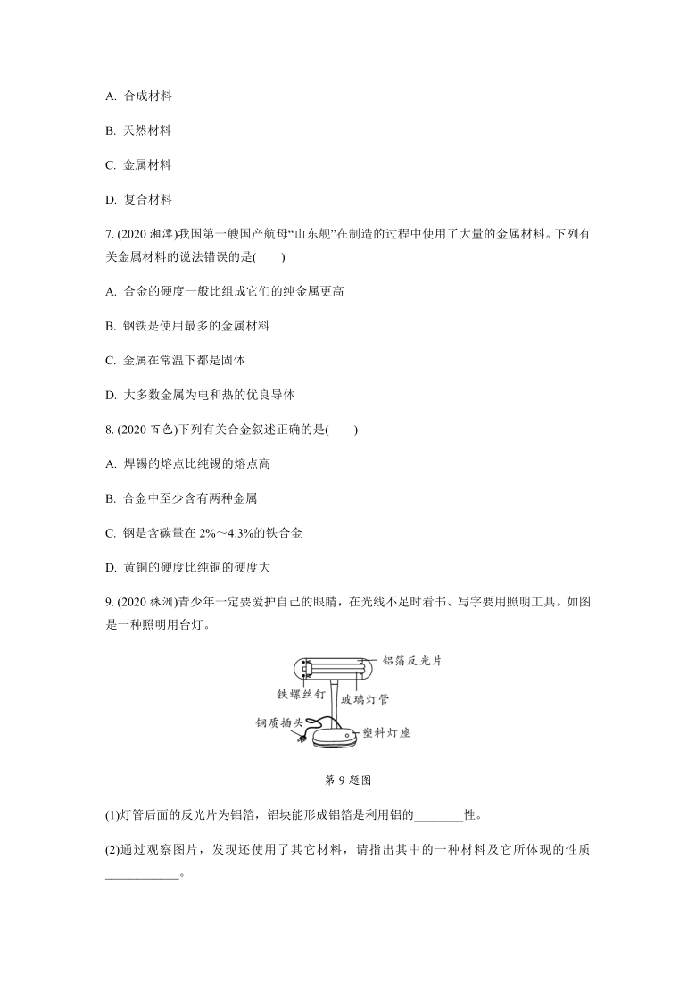 2021年备战陕西中考化学:(六年陕西真题 一年全国真题