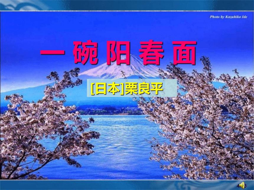 高中语文高一年级上华东师大版39一碗阳春面课件22张