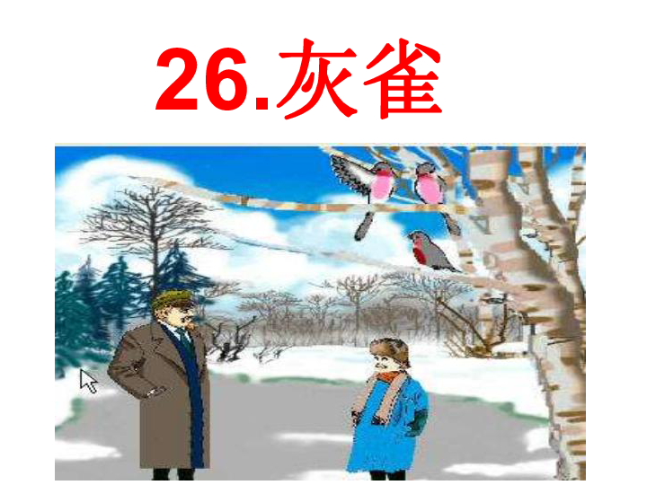 人教部编版三年级上册语文课件26灰雀26张ppt