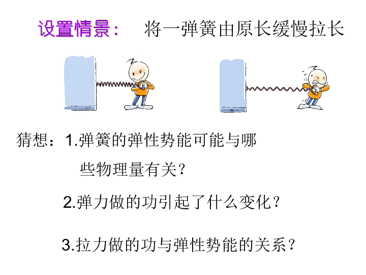 人教版新课标高中物理必修二75探究弹性势能的表达式26张ppt