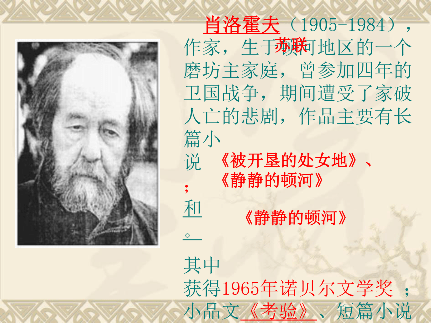 课件第二专题一个人的遭遇共44张ppt