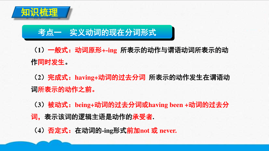 初中英语知识点微课课件考点精讲14实义动词的现在分词11张ppt