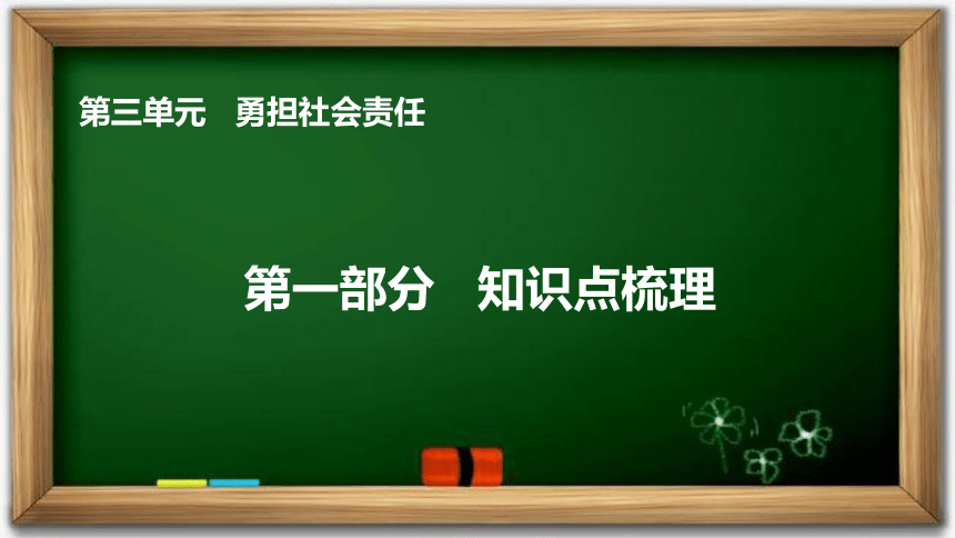 第三单元勇担社会责任复习课件43张ppt