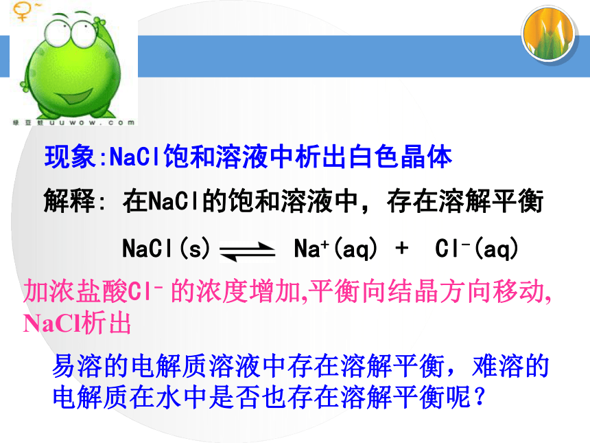 溶解度小的沉淀转化为溶解度更小的沉淀不断移去溶解的离子,使平衡向