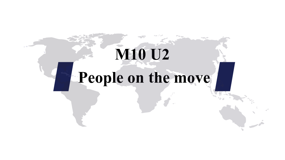 unit 2 people on the move reading(1):population movement in the