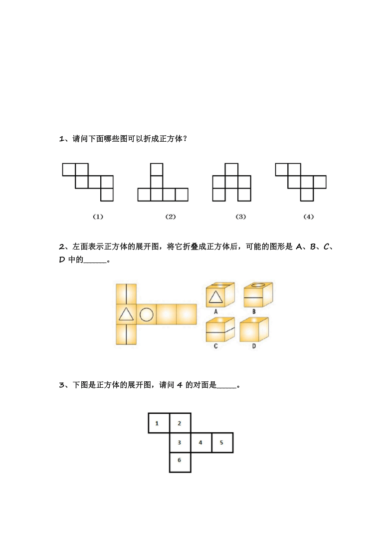 通用版二年级下册数学思维训练:图形分割(含答案)