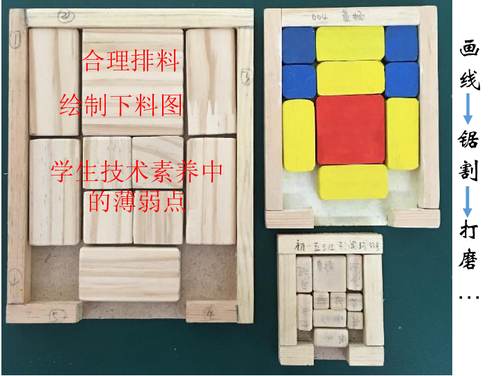 木质益智玩具华容道的制作(二)——棋子画线说课课件