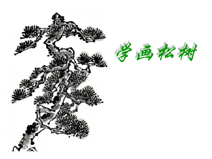 学画松树课件