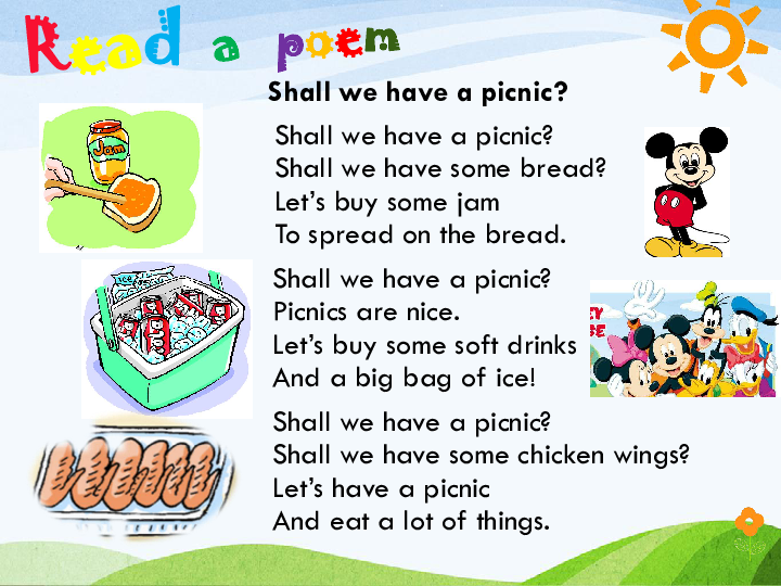 unit 9 picnics are fun 课件(23张ppt)