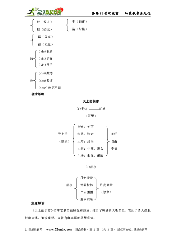 郭沫若诗两首精品导学案人教版七年级语文上册2012年最新最优名师编写