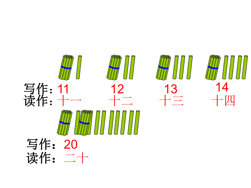 一年级数学上册课件-6. 11-20各数的认识 -人教版(共20张ppt)