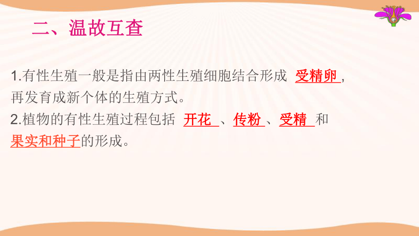 苏教版八年级下册生物212植物的有性生殖课件25张ppt