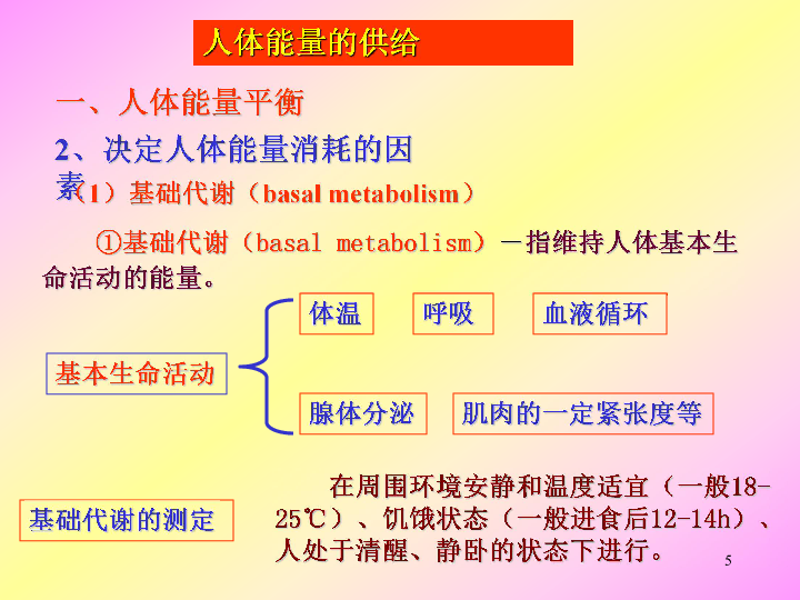 苏教版七下生物105人体能量的供给课件19张ppt