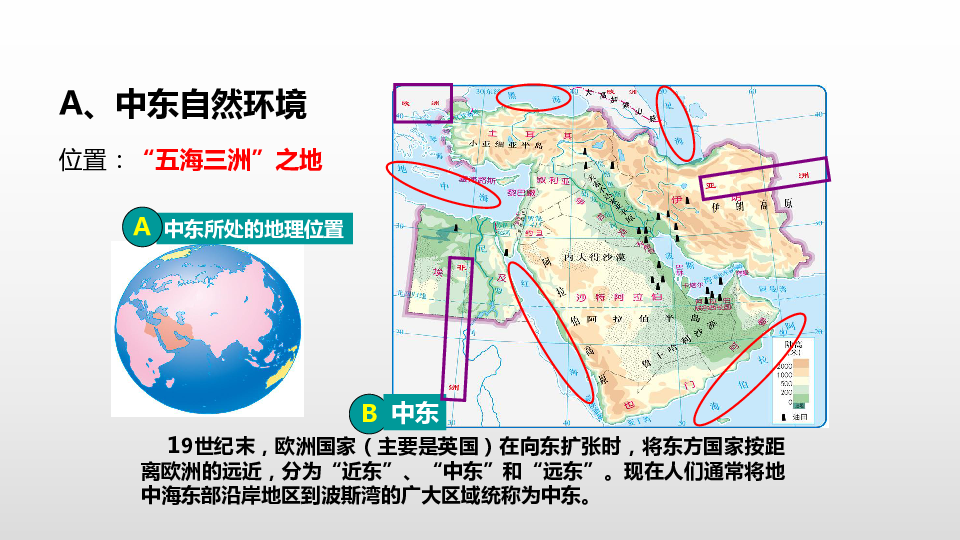 中图版八年级下册第六章第二节中东课件36张ppt