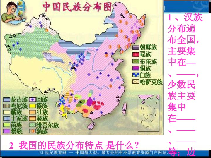 地理:湘教版八年级上册第一章第四节 中国的民族(课件)