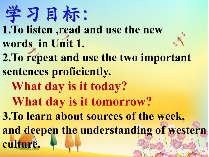 proficiently, to repeat and use the two important sentences proficiently.