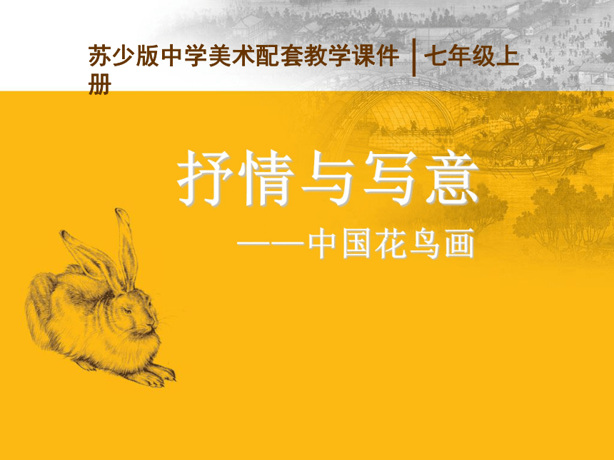 苏少版七年级美术上册第1课抒情与写意中国花鸟画课件17ppt