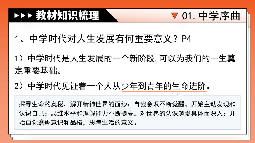 专题01《成长的节拍》全国版道法2024年中考一轮复习课件【课件研究所】