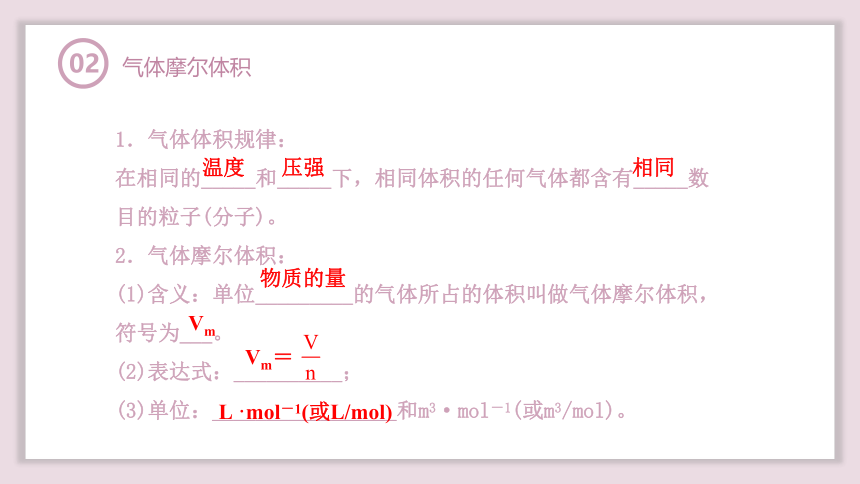 2.3.2气体摩尔体积—摩尔  课件(共35张PPT)—2023-2024学年高中化学人教版-2019·高一上学期