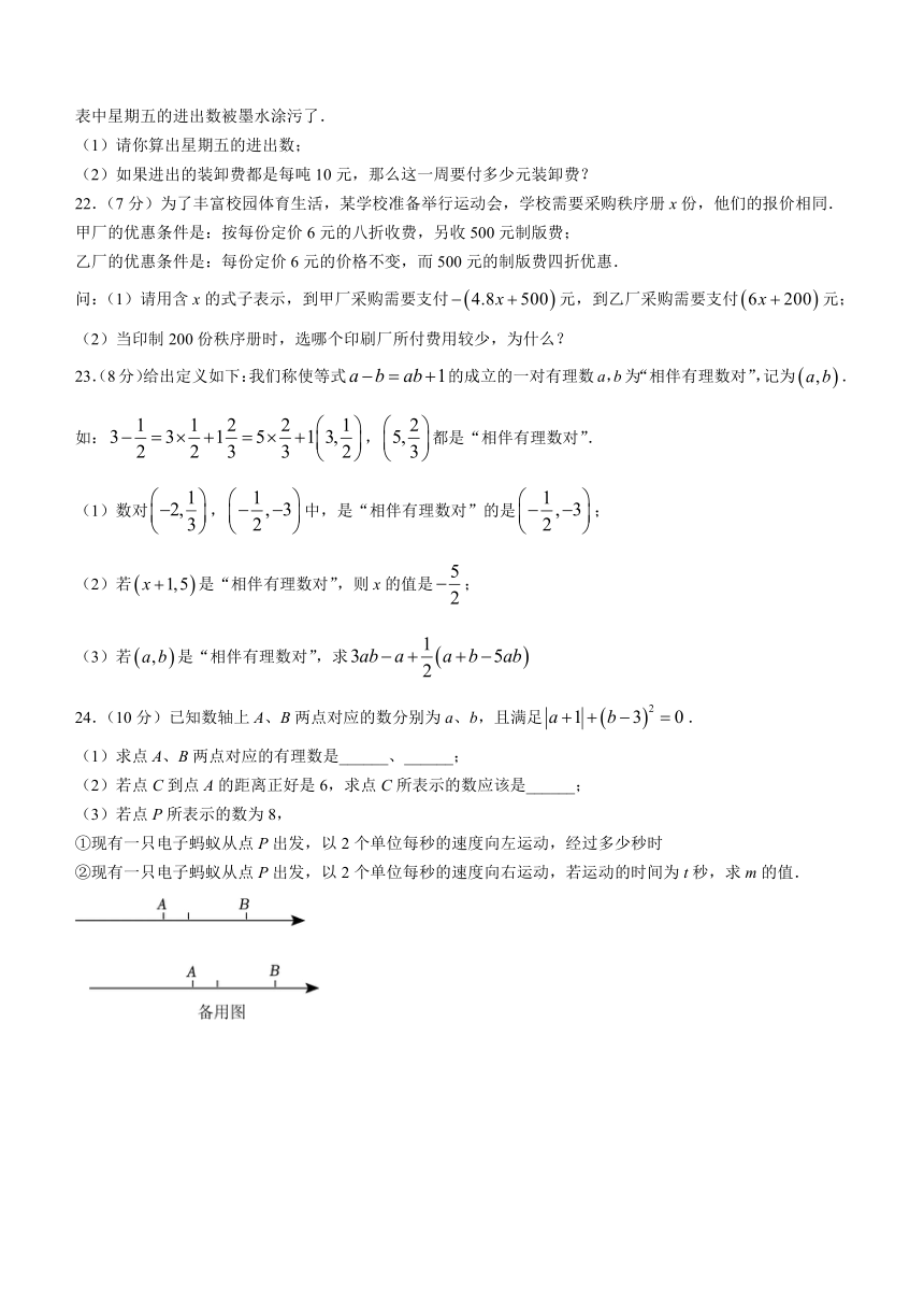 云南省昆明市西山区昆明金岸中学、莲华中学、云铜中学三校联考2023-2024学年七年级上学期期中数学试题(含解析)