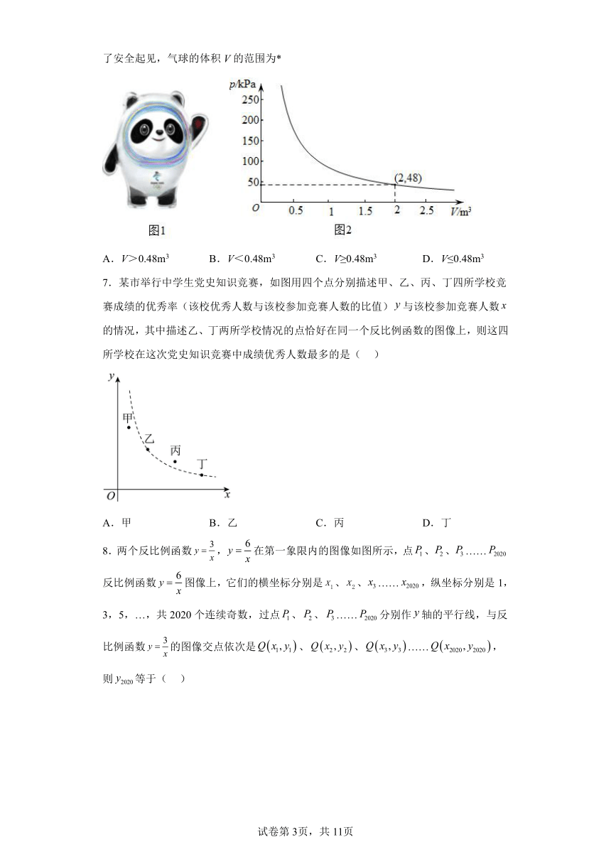 专题26.23实际问题与反比例函数 培优篇 专项练习（含解析）2023-2024学年九年级数学下册人教版专项讲练