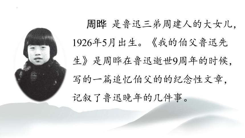 27 我的伯父鲁迅先生课件(共43张PPT)