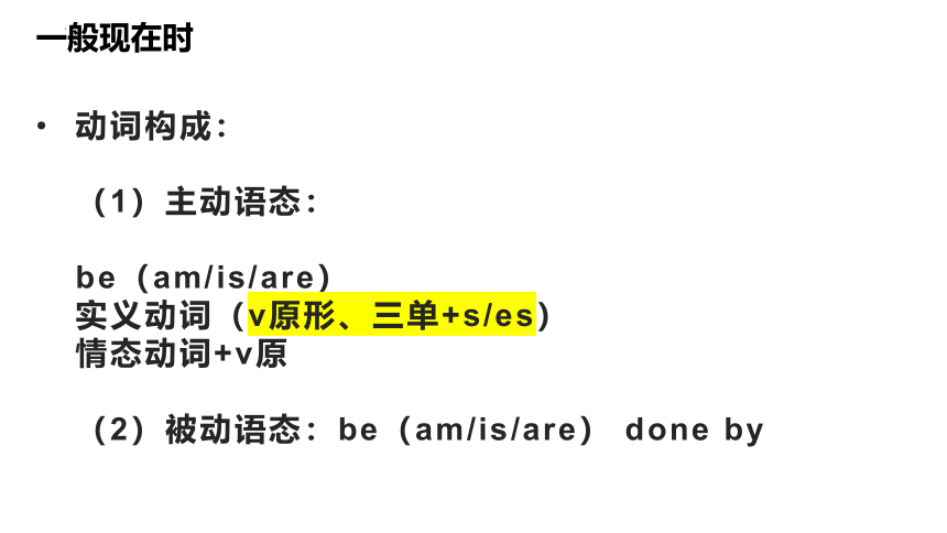 2024届高考英语二轮复习：一般现在时讲解课件(共29张PPT)