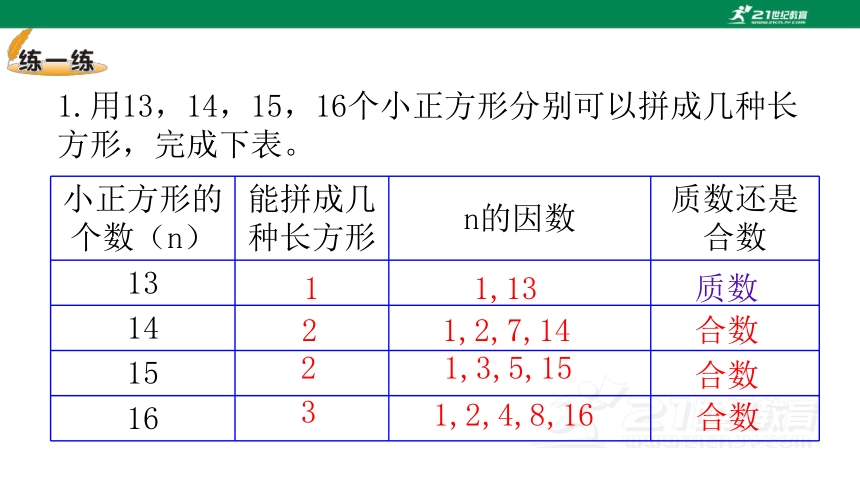 北师大小数五上3.5找质数教材练习 课件